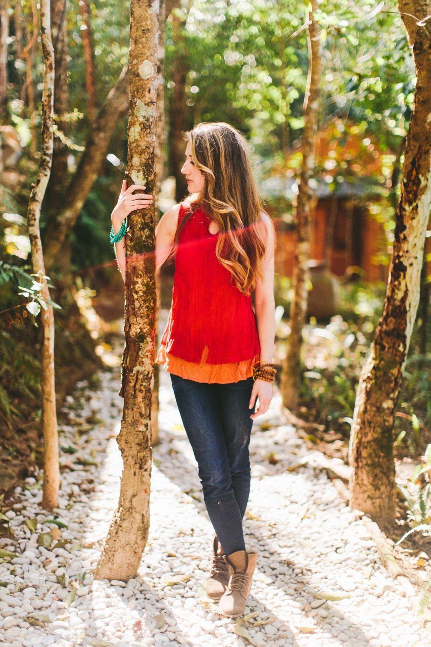 Clothing XS (this style runs large) Crinkle Cotton Two Color Sleeveless Top clothing014-xs