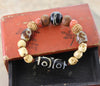 Dzi Beads,Mala Beads,Jewelry,New Items,Gifts,Mala of the Day Default Sander's Dzi Wrist Mala of the Day wm150