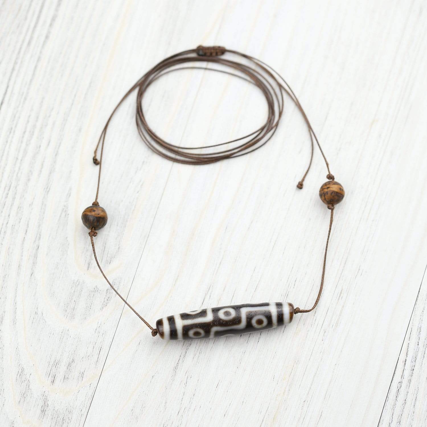 Nine Eye Astrological Dzi Bead - DharmaShop