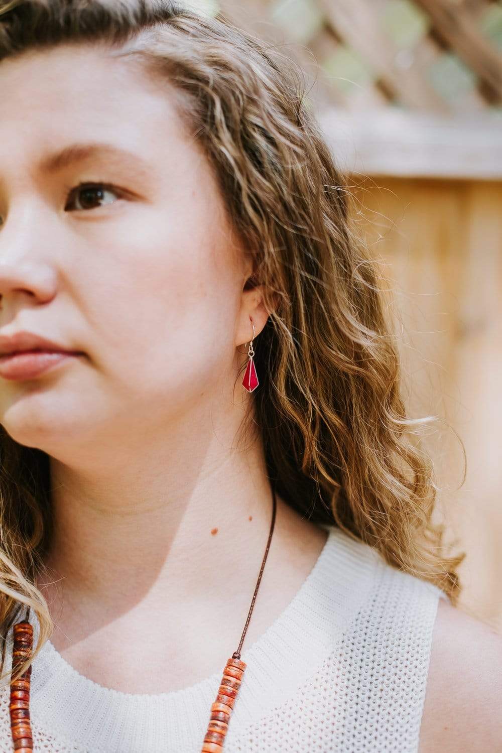 Corle Drop Coral Drop Earrings - DharmaShop