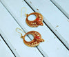 Earrings Default Gold and Coral Earrings je162