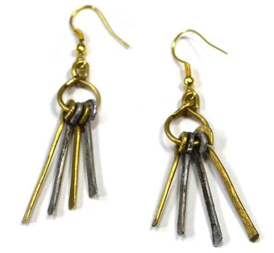 Earrings Default Recycled Wire Dangle Earrings je152