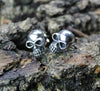 Earrings Default Silver Skull Post Earrings jE406