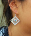 Earrings Default Sterling Silver Handcrafted Mandala Earrings je174