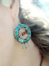 Earrings Default Turquoise and Silver Earrings je155