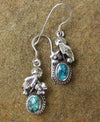 Earrings Default Turquoise filagree earrings je056