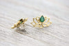 Earrings Emerald Lotus Earrings JE545