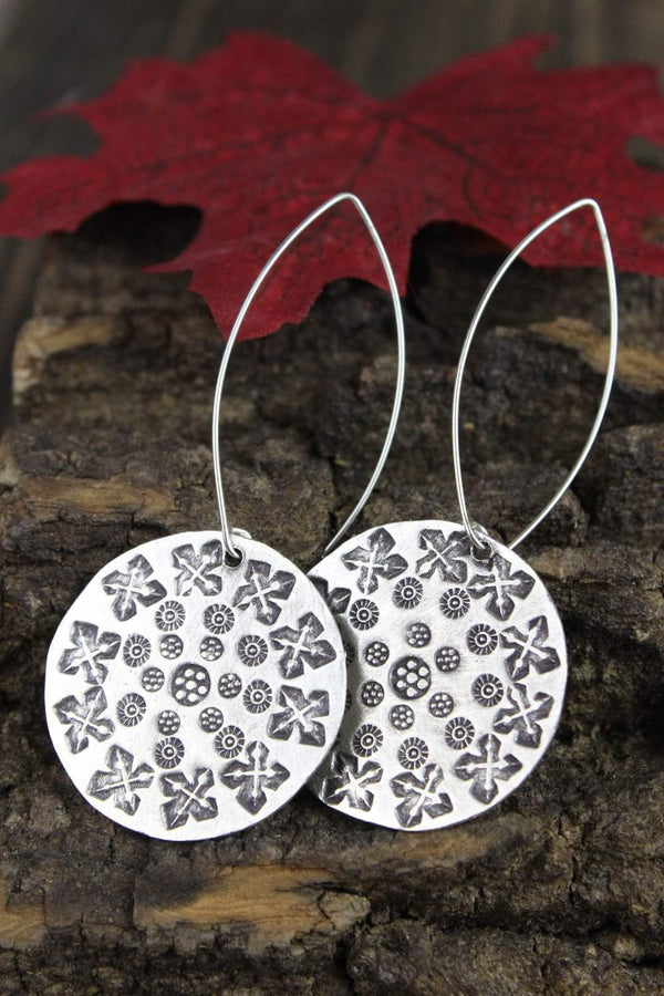 Hilltribe Primitive Spiral Earring - Sterling Silver main image 0