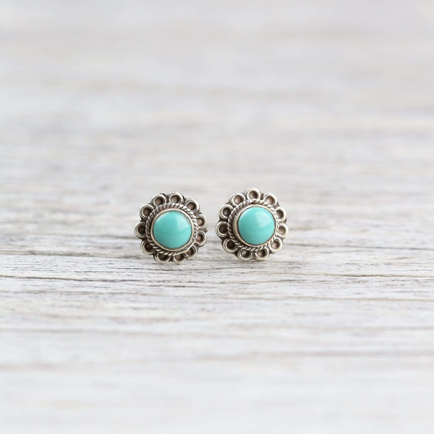 True Turquoise Stud Earrings DharmaShop