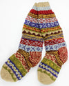 Fabrics,Clothing,Fall Items Default Red/Multi Wool Slipper Socks wo114