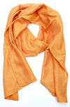 Fabrics,Gifts,Meditation,New Items,Ritual Items,Scarves Default Cruelty-Free Silk Pumpkin Colored Kata scarf018