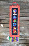 Fabrics,Home,Tibetan Style Default Seven Chakra Embroidery Banner Hanging fb418