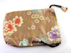 Fabrics,Mala Beads Default Taupe Silk Mala Bag fb083