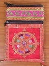 Fabrics,Tibetan Style,Under 35 Dollars Default Dharma Wheel Bag fb017