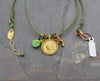 Gifts,Jewelry,New Items,Mother's Day,The Gold Collection Default Gold OM Necklace with Turquoise and Findings Jn283