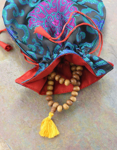 Gifts,Mala Beads,New Items,Tibetan Style Default Tibetan Sandalwood 108 Mala with Bag ml131