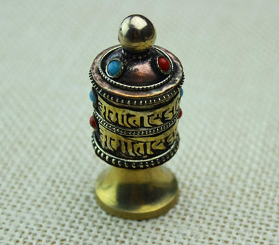 Gifts,New Items,Ritual Items,Under 35 Dollars,Home Default Mini Tibetan Prayer Wheel rp028