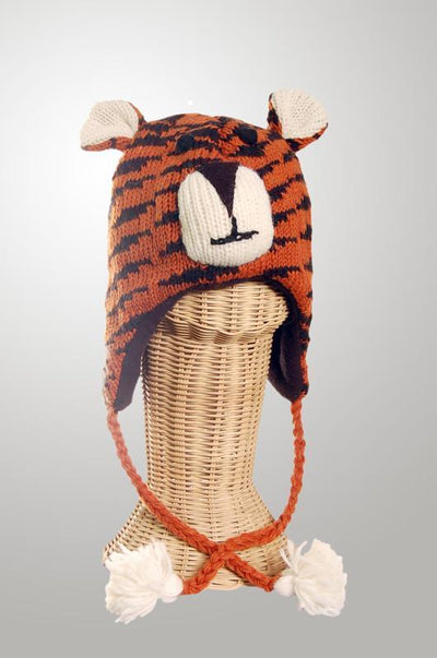 Gifts,Sale,Under 35 Dollars,Tibetan Style Kids 100% Wool Tiger Hat Adult Size tigerhatkids