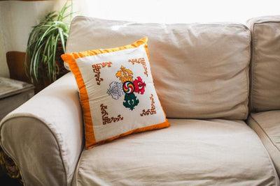 Home Default Double Dorje Embroidered Pillow home002