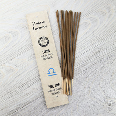 Incense Libra Bergamot Zodiac Incense
