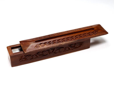 Incense,Meditation,New Items,Tibetan Style Default Wooden Incense Burner Box iz018