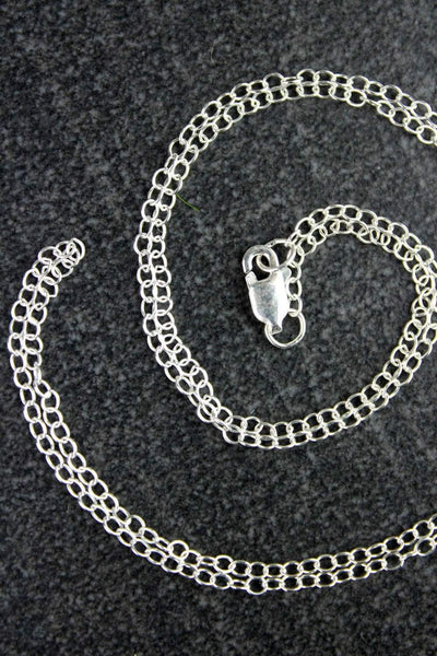 Jewelry 18 Inch Silver Flat Chain FlatSilverChain18