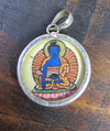 Jewelry,Buddha,Tibetan Style Default Medicine Buddha Hand Painted Pendant jp012a