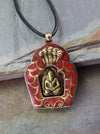 Jewelry,Buddha,Tibetan Style Default Super Cool Coral Buddha Altar Pendant jp147