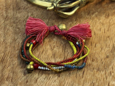 Jewelry Default Colorful Thai Handmade Bell Bracelet JB410