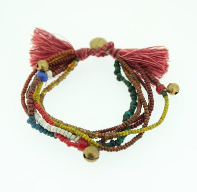 Jewelry Default Colorful Thai Handmade Bell Bracelet JB410
