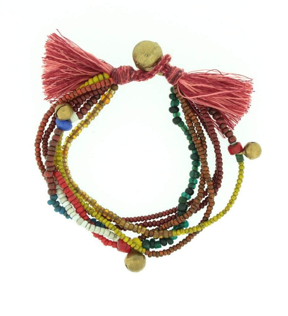 Jewelry Default Colorful Thai Handmade Bell Bracelet JB410