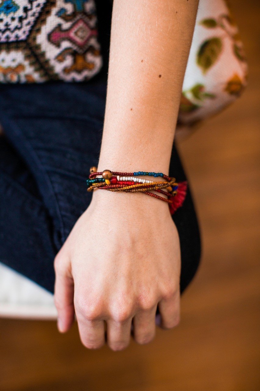 Jewelry Default Colorful Thai Handmade Bell Bracelet JB410