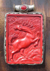 Jewelry Default Copal and Silver Horse Amulet jp087