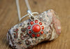 Jewelry Default Coral Flower Pendant jp576