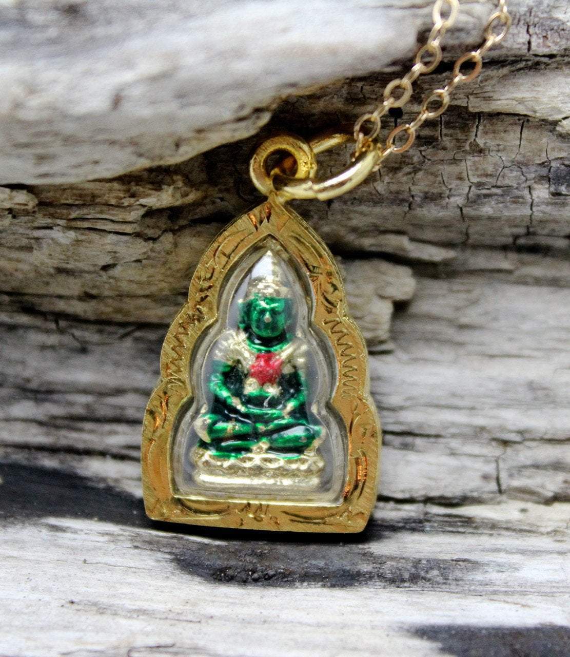 Buy Real Laughing Buddha Green Jade Pendant Necklace Rope Chain Genuine  Certified Grade A Jadeite Jade Hand Crafted, Jade Neckalce, 14k Gold over  Laughing Jade Buddha necklace, Jade Medallion (Green Buddha, 16)