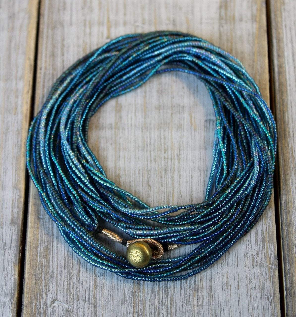 Jewelry,Gifts,New Items,Mother's Day Default Deep Sea-Colored Multi Strand Necklace jn407