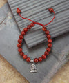 Jewelry,Mala Beads,Buddha,Under 35 Dollars,Tibetan Style,Mother's Day Default Coral Buddha Wrist Mala wm044