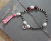Jewelry,Mala Beads,Gifts,Tibetan Style Default Garnet and Pearl Flower Wrist Mala wmchristy7