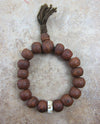 Jewelry,Mala Beads,Gifts,Under 35 Dollars,Men's Jewelry Default Naga shell Bodhi Wrist mala stretchy wm026
