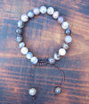 Jewelry,Mala Beads,Tibetan Style Default Striped Agate Wrist Mala wm020