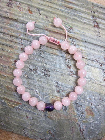 Jewelry,Mala Beads,Under 35 Dollars,Tibetan Style Default rose quartz Wrist Mala wm029