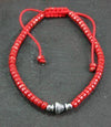 Jewelry,Mala Beads,Under 35 Dollars,Tibetan Style Default Small Sherpa Coral Wrist bracelet wm039