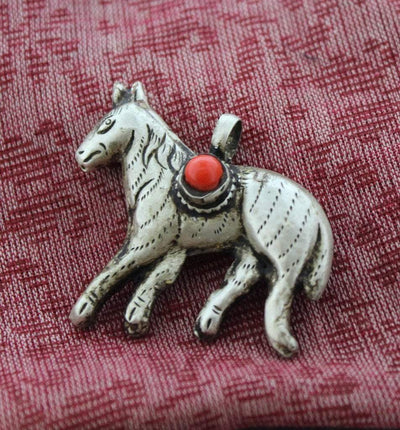 Jewelry,Men's Jewelry Default Silver Horse Pendant jp015
