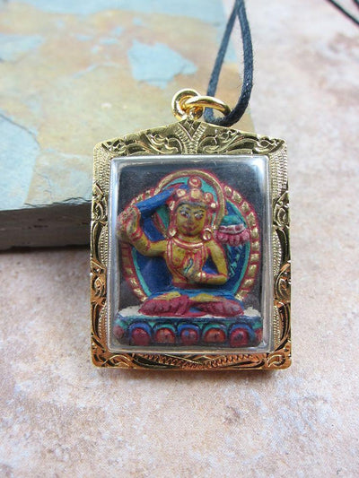 Jewelry,New Items,Buddha Default Manjushri Thai Style Pendant jp039