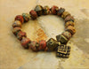 Jewelry,New Items,Buddha,Men's Jewelry,Men,Women Default Terra Cotta Buddha Beads Bracelet jb629