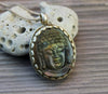 Jewelry,New Items,Buddha Peaceful Labradorite Pendant jpbuddha25