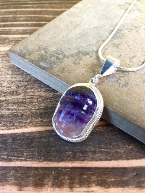 Jewelry,New Items,Buddha Sterling Silver Amethyst Buddha Pendant jpbuddha003