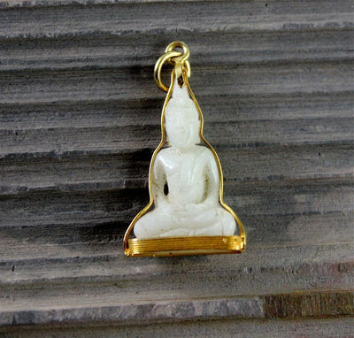 Jewelry,New Items,Buddha,The Gold Collection Default Gold Wrapped Jade Buddha Pendant jp225