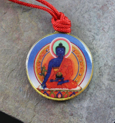 Jewelry,New Items,Buddha,Tibetan Style Default Medicine Buddha Enamel Pendant jp241