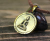 Jewelry,New Items,Buddha,Under 35 Dollars Default Round Brass Buddha Pendant jp482